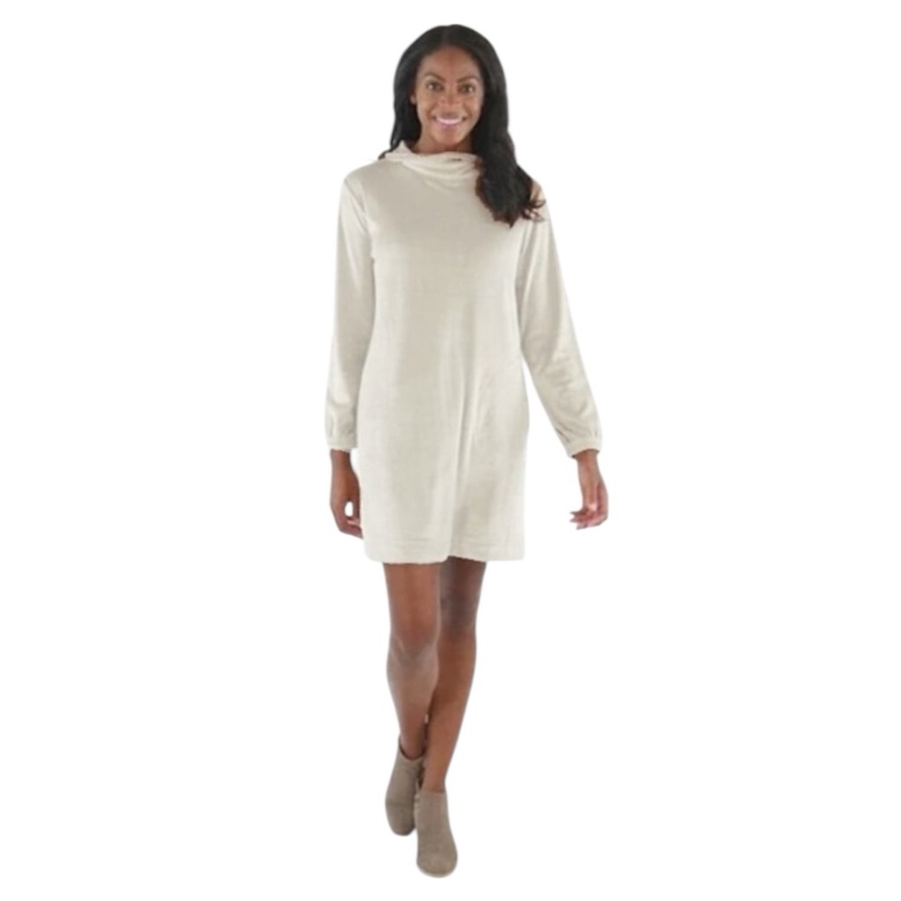 SOFTIES Feather Velour Funnel Neck Lounger size S